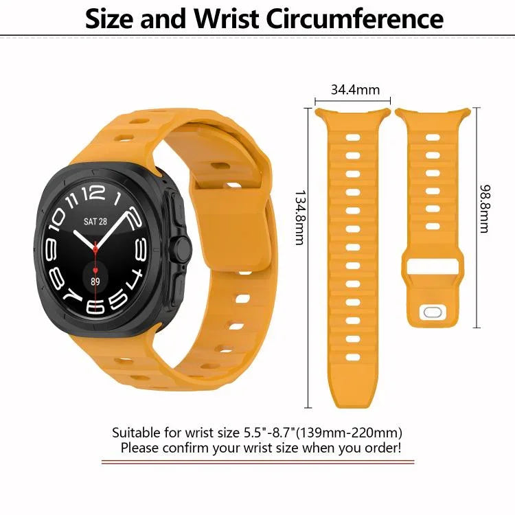 Bracelet de montre en silicone à boucle carrée Kalebol, pour Samsung Galaxy Watch Ultra 47 mm / Ultra 2025