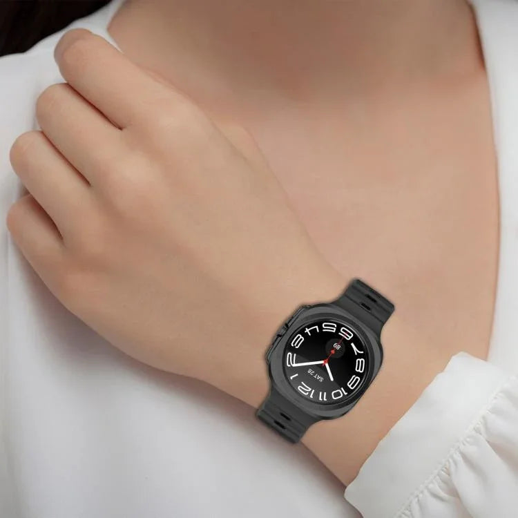 Bracelet de montre en silicone à boucle carrée Kalebol, pour Samsung Galaxy Watch Ultra 47 mm / Ultra 2025