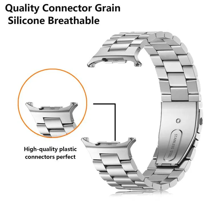 Bracelet de montre Kalebol en acier à trois maillons, pour Samsung Galaxy Watch Ultra 47mm / Ultra 2025
