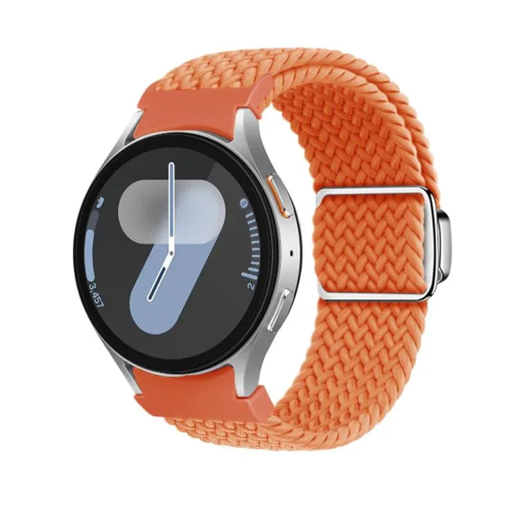 Bracelet de montre Kalebol Button tressé à boucle magnétique, pour Samsung Galaxy Watch 5 Pro / 6 / 7