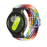 Kalebol Button Braided Loop Magnetic Buckle Watch Band, For Samsung Galaxy Watch 5 Pro / 6 / 7
