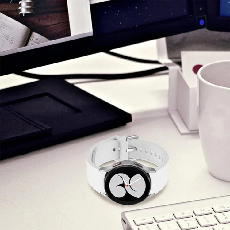 Bracelet de montre en silicone avec boucle ardillon en métal Kalebol, pour Samsung Galaxy Watch 7 / 6 / 5 / 4