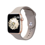 Bracelet de montre en silicone Kalebol à boucle inversée, compatible avec les Apple Watch 46 mm / 49 mm / 45 mm / 44 mm et 42 mm / 41 mm / 40 mm / 38 mm.