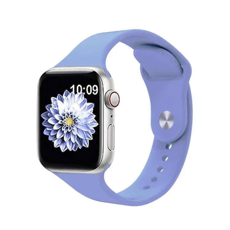Bracelet de montre en silicone Kalebol à boucle inversée, compatible avec les Apple Watch 46 mm / 49 mm / 45 mm / 44 mm et 42 mm / 41 mm / 40 mm / 38 mm.