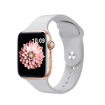Bracelet de montre en silicone Kalebol à boucle inversée, compatible avec les Apple Watch 46 mm / 49 mm / 45 mm / 44 mm et 42 mm / 41 mm / 40 mm / 38 mm.