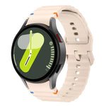 Kalebol Wave Stitching Silicone Watch Band, For Samsung Galaxy Watch 7  / 6 / 5 / 4