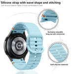 Kalebol Wave Stitching Silicone Watch Band, For Samsung Galaxy Watch 7  / 6 / 5 / 4