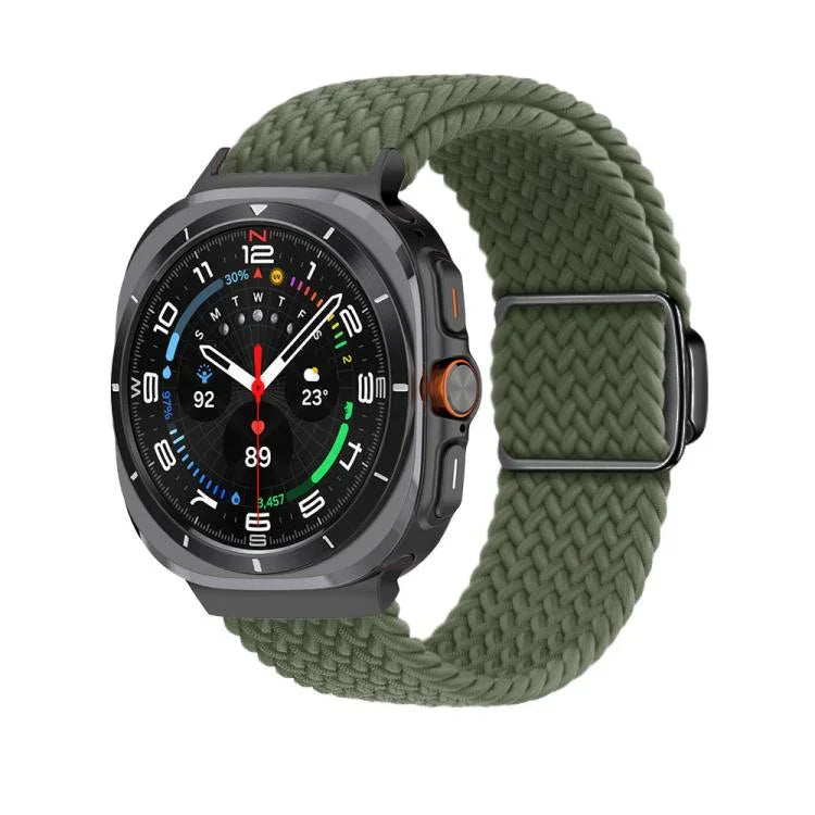 Bracelet de montre magnétique tressé à boucle noire Kalebol, pour Samsung Galaxy Watch Ultra 47mm / Ultra 2025