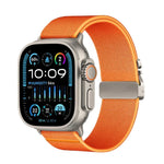 Bracelet de montre élastique en nylon avec boucle parachute Kalebol, compatible avec Apple Watch 46 mm / 49 mm / 45 mm / 44 mm et Apple Watch 42 mm / 41 mm / 40 mm / 38 mm.