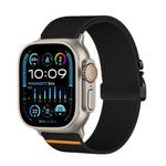 Bracelet de montre élastique en nylon avec boucle parachute Kalebol, compatible avec Apple Watch 46 mm / 49 mm / 45 mm / 44 mm et Apple Watch 42 mm / 41 mm / 40 mm / 38 mm.