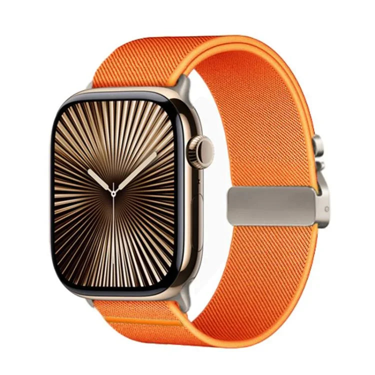 Bracelet de montre élastique en nylon avec boucle parachute Kalebol, compatible avec Apple Watch 46 mm / 49 mm / 45 mm / 44 mm et Apple Watch 42 mm / 41 mm / 40 mm / 38 mm.