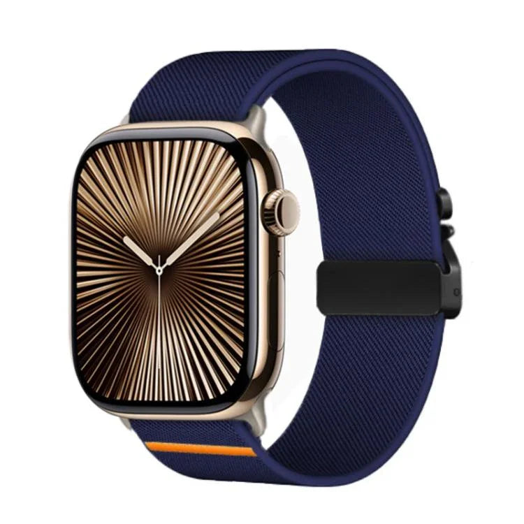 Bracelet de montre élastique en nylon avec boucle parachute Kalebol, compatible avec Apple Watch 46 mm / 49 mm / 45 mm / 44 mm et Apple Watch 42 mm / 41 mm / 40 mm / 38 mm.