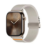 Bracelet de montre élastique en nylon avec boucle parachute Kalebol, compatible avec Apple Watch 46 mm / 49 mm / 45 mm / 44 mm et Apple Watch 42 mm / 41 mm / 40 mm / 38 mm.