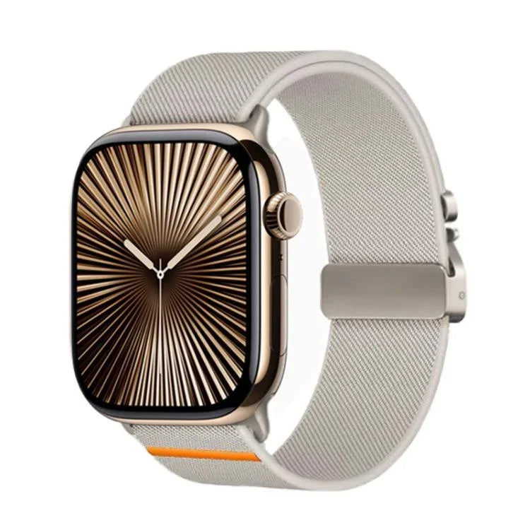 Bracelet de montre élastique en nylon avec boucle parachute Kalebol, compatible avec Apple Watch 46 mm / 49 mm / 45 mm / 44 mm et Apple Watch 42 mm / 41 mm / 40 mm / 38 mm.