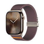 Bracelet de montre élastique en nylon avec boucle parachute Kalebol, compatible avec Apple Watch 46 mm / 49 mm / 45 mm / 44 mm et Apple Watch 42 mm / 41 mm / 40 mm / 38 mm.
