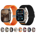 Bracelet de montre élastique en nylon avec boucle parachute Kalebol, compatible avec Apple Watch 46 mm / 49 mm / 45 mm / 44 mm et Apple Watch 42 mm / 41 mm / 40 mm / 38 mm.