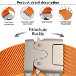 Bracelet de montre élastique en nylon avec boucle parachute Kalebol, compatible avec Apple Watch 46 mm / 49 mm / 45 mm / 44 mm et Apple Watch 42 mm / 41 mm / 40 mm / 38 mm.