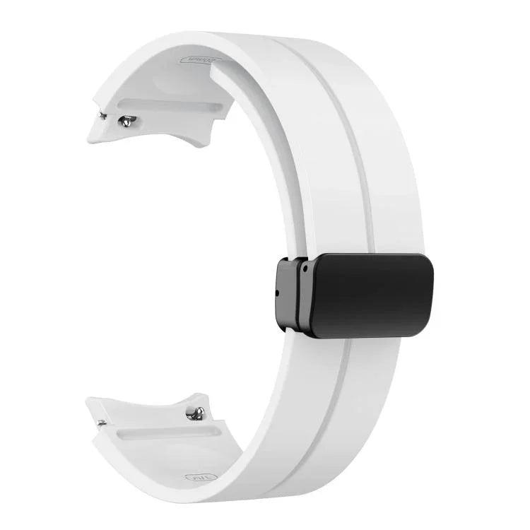 Bracelet en silicone Kalebol avec boucle magnétique pliante concave, pour Samsung Galaxy Watch7 / 6 / 5