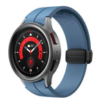 Bracelet en silicone Kalebol avec boucle magnétique pliante concave, pour Samsung Galaxy Watch7 / 6 / 5