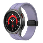 Bracelet en silicone Kalebol avec boucle magnétique pliante concave, pour Samsung Galaxy Watch7 / 6 / 5