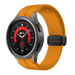 Bracelet en silicone Kalebol avec boucle magnétique pliante concave, pour Samsung Galaxy Watch7 / 6 / 5
