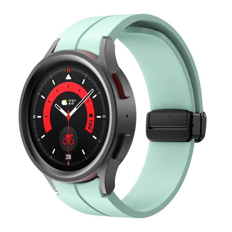 Bracelet en silicone Kalebol avec boucle magnétique pliante concave, pour Samsung Galaxy Watch7 / 6 / 5