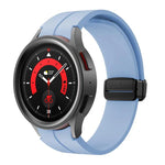 Bracelet en silicone Kalebol avec boucle magnétique pliante concave, pour Samsung Galaxy Watch7 / 6 / 5