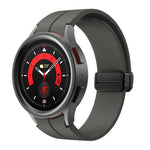 Bracelet en silicone Kalebol avec boucle magnétique pliante concave, pour Samsung Galaxy Watch7 / 6 / 5