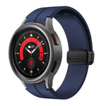 Bracelet en silicone Kalebol avec boucle magnétique pliante concave, pour Samsung Galaxy Watch7 / 6 / 5