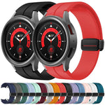 Bracelet en silicone Kalebol avec boucle magnétique pliante concave, pour Samsung Galaxy Watch7 / 6 / 5