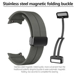 Bracelet en silicone Kalebol avec boucle magnétique pliante concave, pour Samsung Galaxy Watch7 / 6 / 5