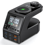Station de recharge multifonctionnelle multi-ports 9 en 1 de 240 W avec fonction alarme, 9 en 1 240 W