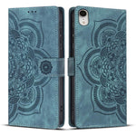 Mandala Embossed Retro Frosted Leather Phone Case, For iPhone XR, For iPhone XS Max, For iPhone 7 Plus / 8 Plus
