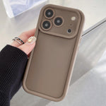 Coque de téléphone en TPU antichoc avec cadre givré et trous précis, pour iPhone 17e / 16e, pour iPhone 17 Pro Max, pour iPhone 17 Pro, pour iPhone 17, pour iPhone Air, pour iPhone 16 Pro Max