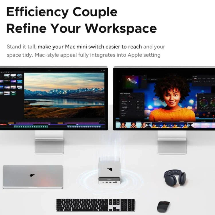 Station d'accueil multifonction ORICO VS10 Mini pour Mac Mini 2024, sans mémoire.