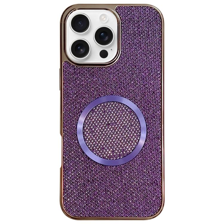 Coque de téléphone MagSafe à paillettes en PC, galvanisée, Pour iPhone 17 Pro Max, Pour iPhone 17 Pro, Pour iPhone 16 Pro Max, Pour iPhone 16 Pro, Pour iPhone 16 Plus, Pour iPhone 16, Pour iPhone 15 Pro Max, Pour iPhone 15 Pro