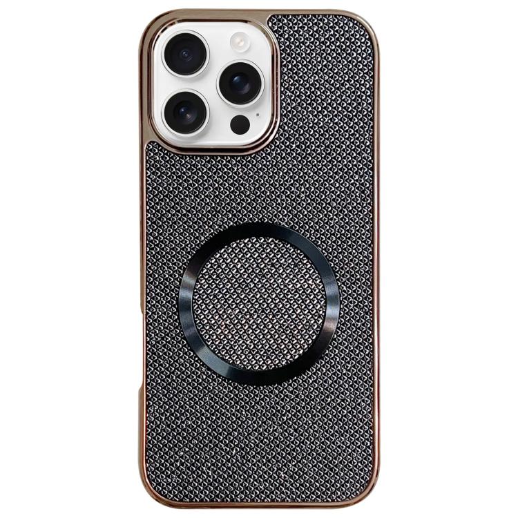 Coque de téléphone MagSafe à paillettes en PC, galvanisée, Pour iPhone 17 Pro Max, Pour iPhone 17 Pro, Pour iPhone 16 Pro Max, Pour iPhone 16 Pro, Pour iPhone 16 Plus, Pour iPhone 16, Pour iPhone 15 Pro Max, Pour iPhone 15 Pro