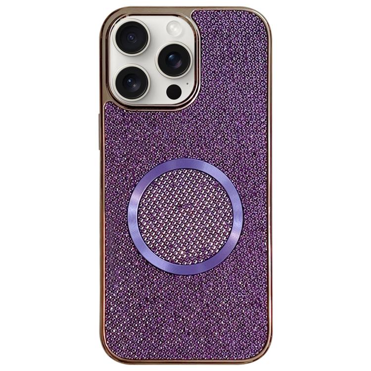 Coque de téléphone MagSafe à paillettes en PC, galvanisée, Pour iPhone 17 Pro Max, Pour iPhone 17 Pro, Pour iPhone 16 Pro Max, Pour iPhone 16 Pro, Pour iPhone 16 Plus, Pour iPhone 16, Pour iPhone 15 Pro Max, Pour iPhone 15 Pro