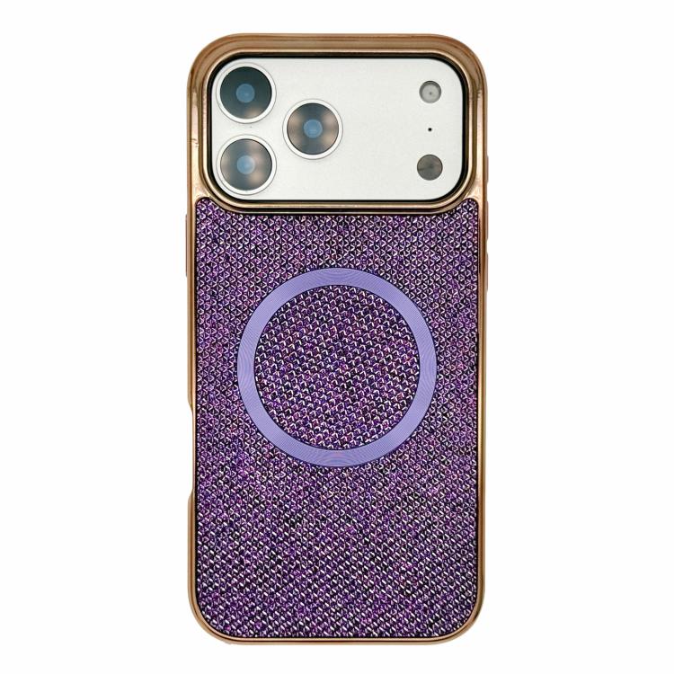 Coque de téléphone MagSafe à paillettes en PC, galvanisée, Pour iPhone 17 Pro Max, Pour iPhone 17 Pro, Pour iPhone 16 Pro Max, Pour iPhone 16 Pro, Pour iPhone 16 Plus, Pour iPhone 16, Pour iPhone 15 Pro Max, Pour iPhone 15 Pro