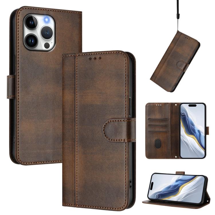 Étui de téléphone rétro en cuir avec boucle de raccordement, Pour iPhone 17e / 16e, Pour iPhone 17 Pro Max, Pour iPhone 17 Pro, Pour iPhone 17, Pour iPhone Air, Pour iPhone 16 Pro Max