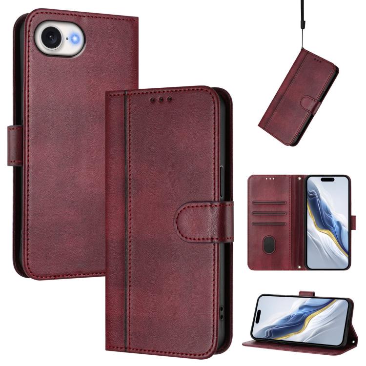 Étui de téléphone rétro en cuir avec boucle de raccordement, Pour iPhone 17e / 16e, Pour iPhone 17 Pro Max, Pour iPhone 17 Pro, Pour iPhone 17, Pour iPhone Air, Pour iPhone 16 Pro Max