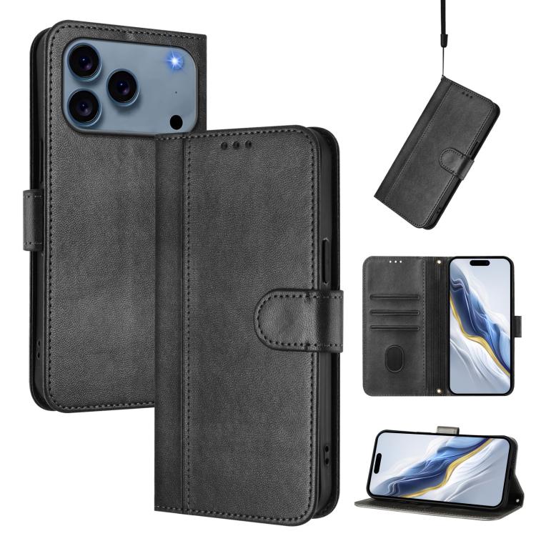 Étui de téléphone rétro en cuir avec boucle de raccordement, Pour iPhone 17e / 16e, Pour iPhone 17 Pro Max, Pour iPhone 17 Pro, Pour iPhone 17, Pour iPhone Air, Pour iPhone 16 Pro Max