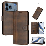 Étui de téléphone rétro en cuir avec boucle de raccordement, Pour iPhone 17e / 16e, Pour iPhone 17 Pro Max, Pour iPhone 17 Pro, Pour iPhone 17, Pour iPhone Air, Pour iPhone 16 Pro Max