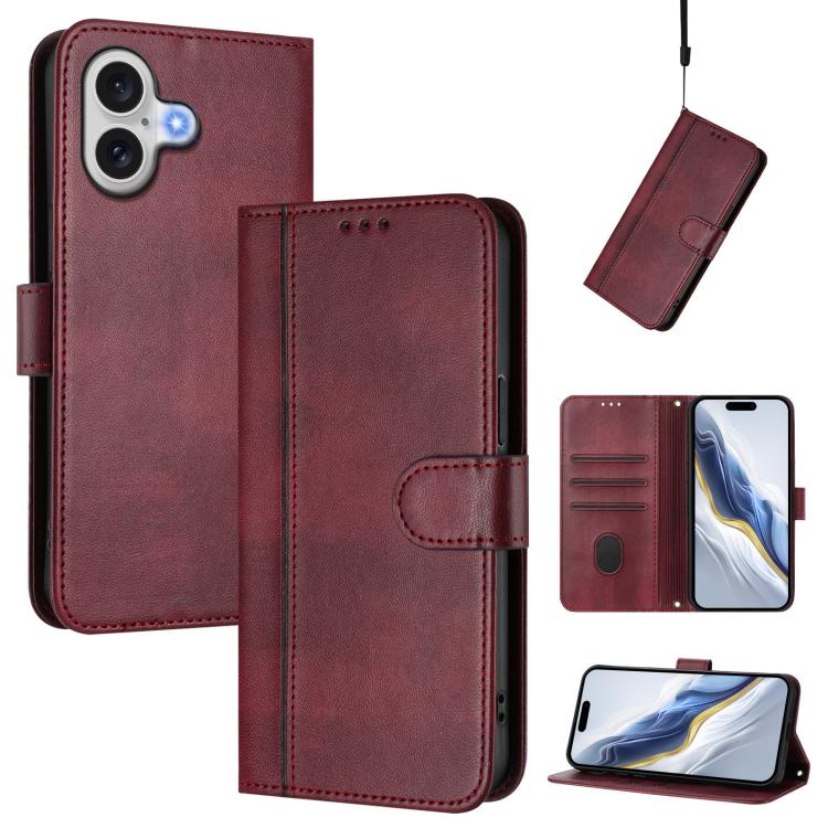 Étui de téléphone rétro en cuir avec boucle de raccordement, Pour iPhone 17e / 16e, Pour iPhone 17 Pro Max, Pour iPhone 17 Pro, Pour iPhone 17, Pour iPhone Air, Pour iPhone 16 Pro Max
