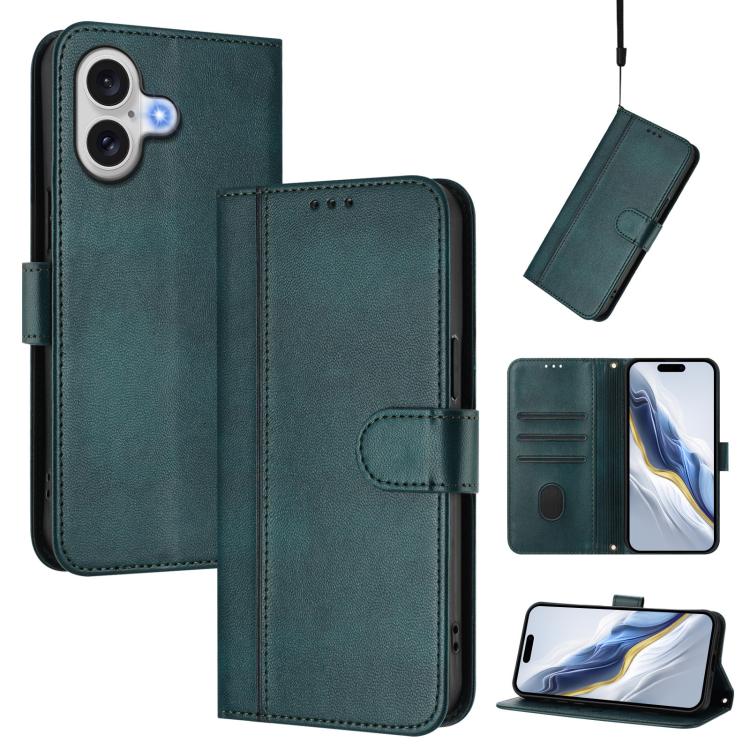 Étui de téléphone rétro en cuir avec boucle de raccordement, Pour iPhone 17e / 16e, Pour iPhone 17 Pro Max, Pour iPhone 17 Pro, Pour iPhone 17, Pour iPhone Air, Pour iPhone 16 Pro Max