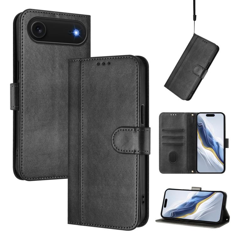Étui de téléphone rétro en cuir avec boucle de raccordement, Pour iPhone 17e / 16e, Pour iPhone 17 Pro Max, Pour iPhone 17 Pro, Pour iPhone 17, Pour iPhone Air, Pour iPhone 16 Pro Max