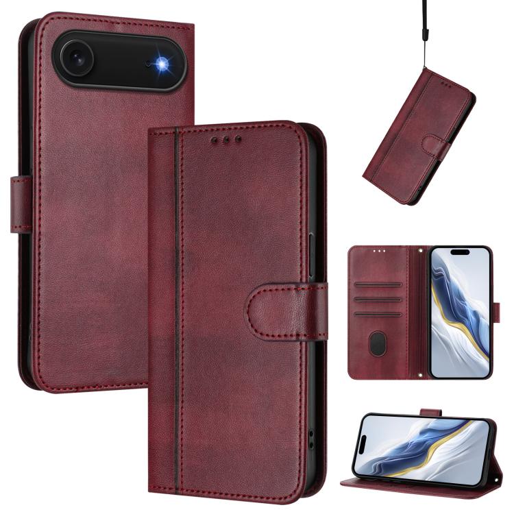 Étui de téléphone rétro en cuir avec boucle de raccordement, Pour iPhone 17e / 16e, Pour iPhone 17 Pro Max, Pour iPhone 17 Pro, Pour iPhone 17, Pour iPhone Air, Pour iPhone 16 Pro Max