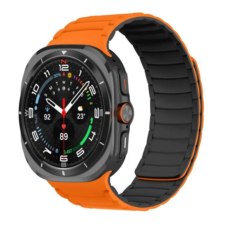 Bracelet de montre magnétique sport en silicone, pour Samsung Galaxy Watch Ultra 47mm / Ultra 2025