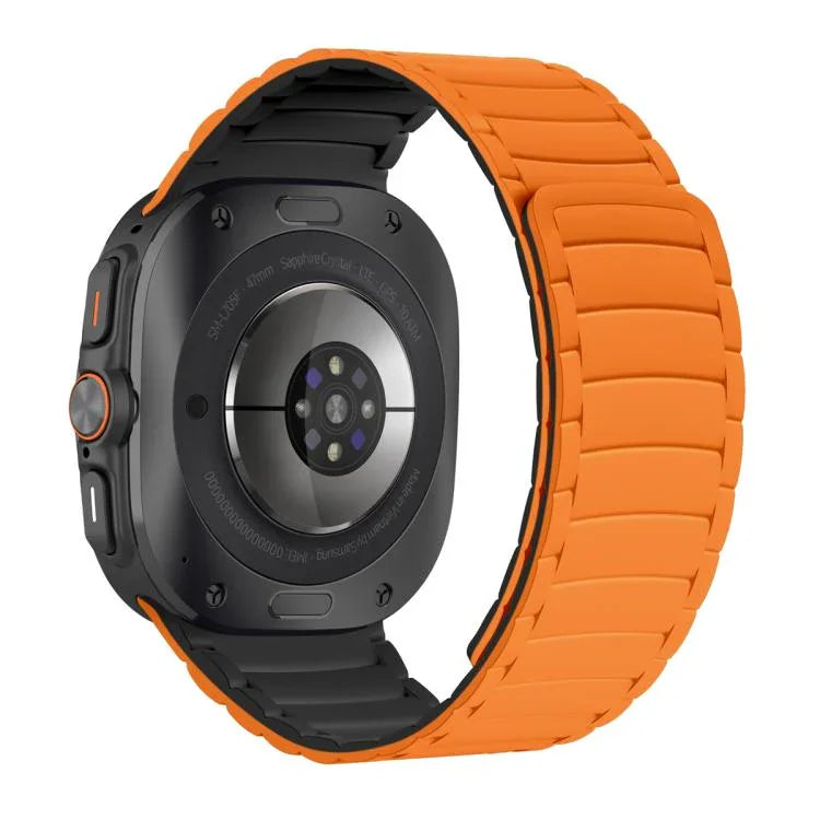 Bracelet de montre magnétique sport en silicone, pour Samsung Galaxy Watch Ultra 47mm / Ultra 2025