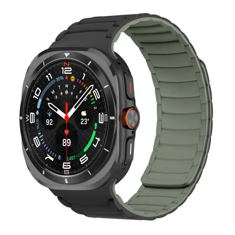 Bracelet de montre magnétique sport en silicone, pour Samsung Galaxy Watch Ultra 47mm / Ultra 2025